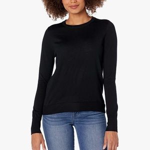 J crew black crewneck sweater
